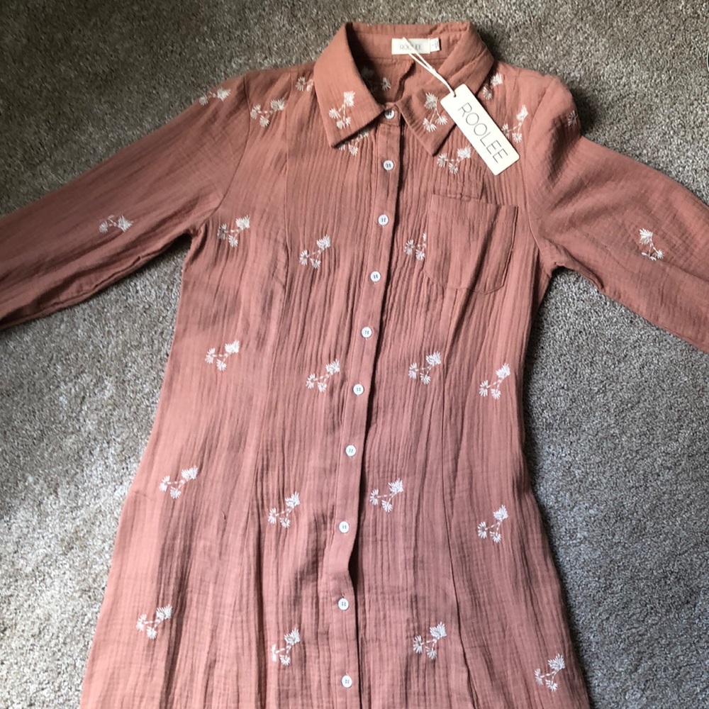 Roolee embroidered midi dress